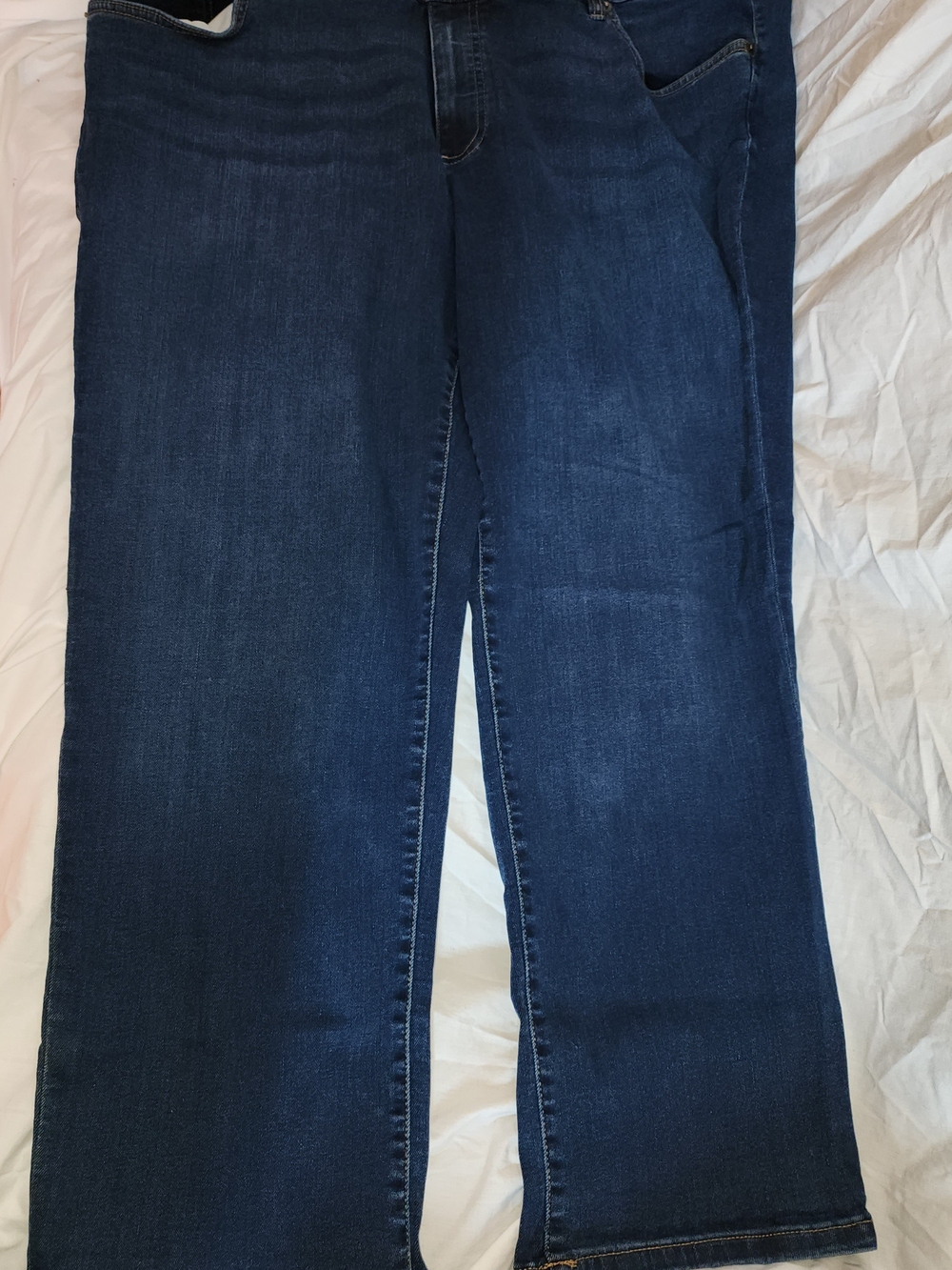 Chaps Women's Straight Leg Jeans in Dark Blue Denim 22P/Short